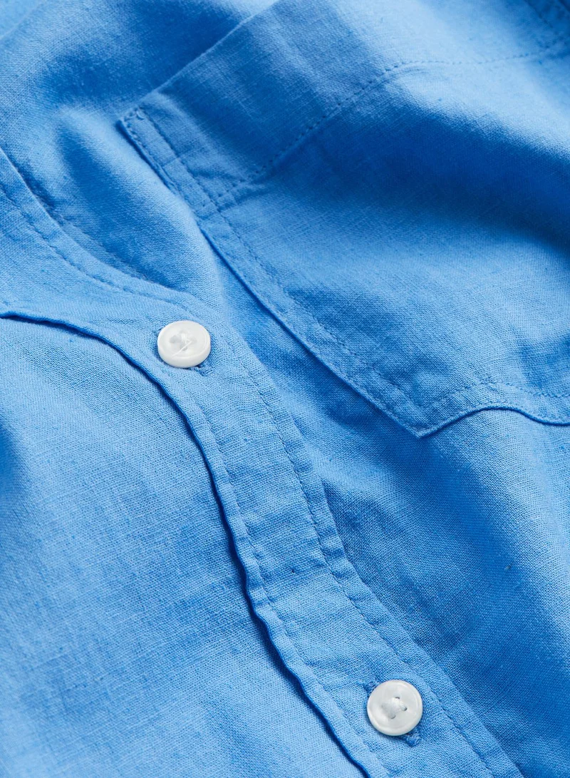 H&M Linen-Blend Shirt