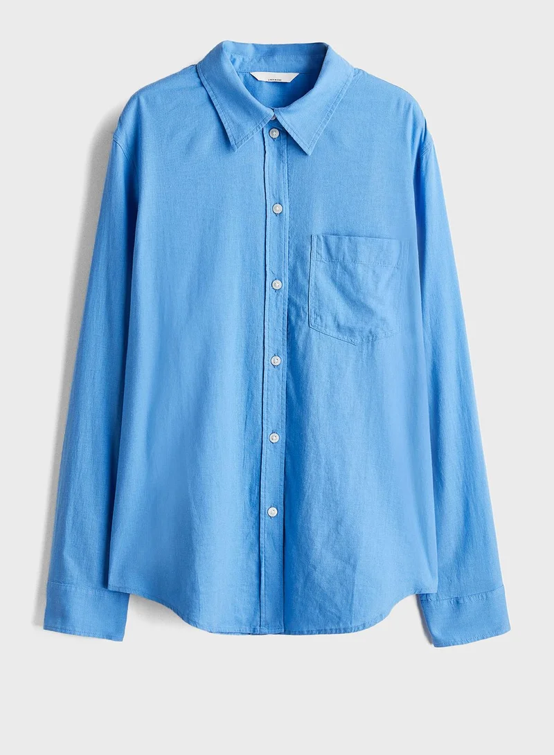 H&M Linen-Blend Shirt