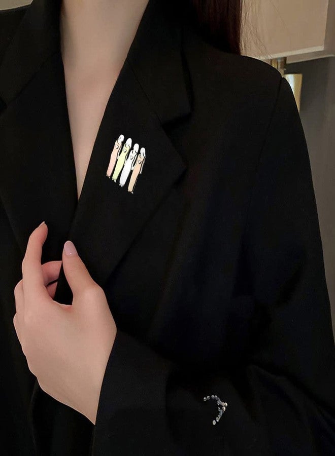 OIDIMS My Beautiful Sisters Brooch Pins for Women Girls Fashion Creative Brooch Lapel Pins Dainty Elegant Dress Accessories Promise Statement Jewelry Atmospheric Boutonniere Corsage for Hat Bag Suit Tie - Image 2