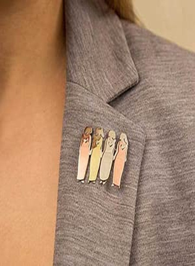 OIDIMS My Beautiful Sisters Brooch Pins for Women Girls Fashion Creative Brooch Lapel Pins Dainty Elegant Dress Accessories Promise Statement Jewelry Atmospheric Boutonniere Corsage for Hat Bag Suit Tie - Image 3