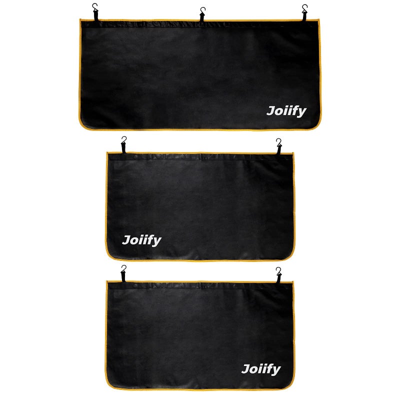 Joiify 3 Pcs Fender Covers for Mechanics 25 Strong Magnets Microfiber Leather Car Fender Protector Mats Size M