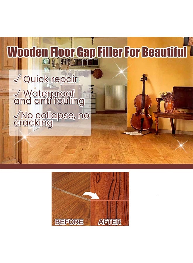 Jaysuing Wood Scratch Repair Kit Wood Filler Repair Kit Wood Filler Paste Furniture Scratch Hole Restorer for Cracks Scratch Table Begonia Wood Ideal for Tables, Cabinets, and More Home Surfaces - Image 2