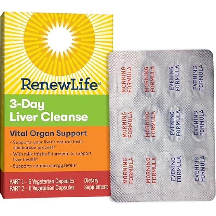 Renew Life Cleanse, Adult, 3-Day Liver Cleanse, Dietary Supplement, 2-Part, 3-Day Program - Image 1