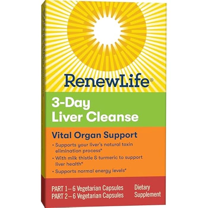 Renew Life Cleanse, Adult, 3-Day Liver Cleanse, Dietary Supplement, 2-Part, 3-Day Program - Image 5