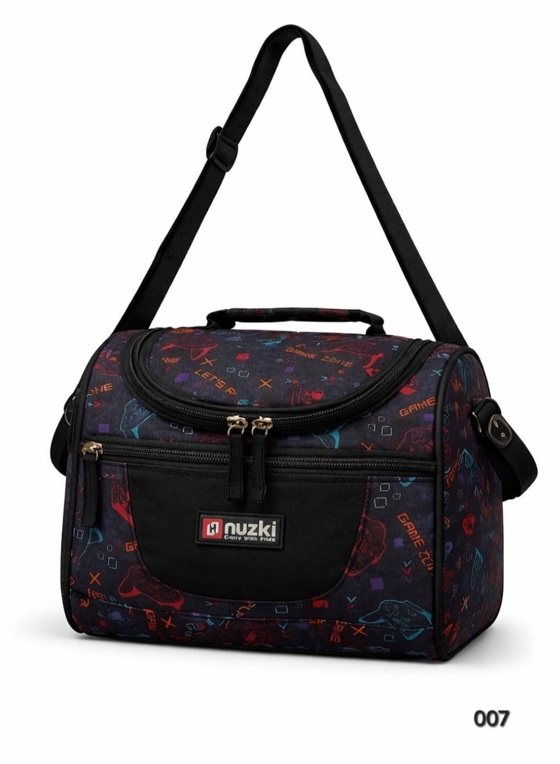 Nuzki Kids Insulated Lunch bag, Cooler Bag Travel Lunch Tote Bags With Adjustable Strap For School Children Student - Image 2