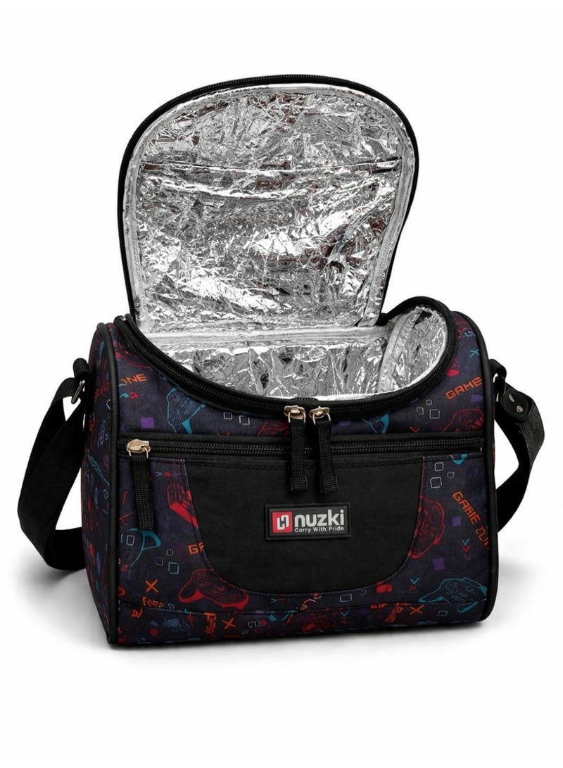 Nuzki Kids Insulated Lunch bag, Cooler Bag Travel Lunch Tote Bags With Adjustable Strap For School Children Student - Image 4