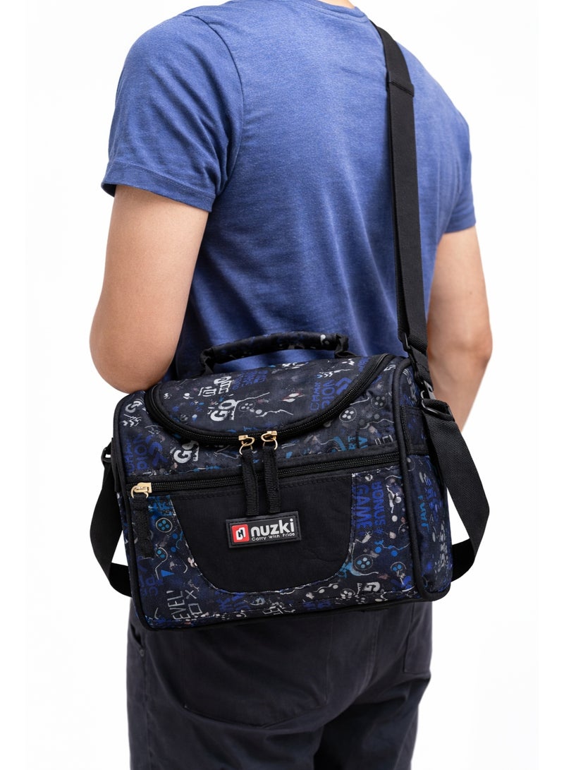 Nuzki Kids Insulated Lunch bag, Cooler Bag Travel Lunch Tote Bags With Adjustable Strap For School Children Student - Image 3