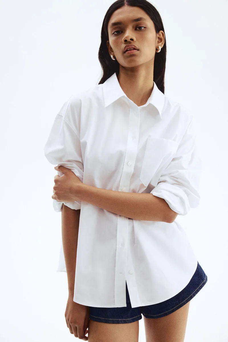 H&M Oversized cotton shirt