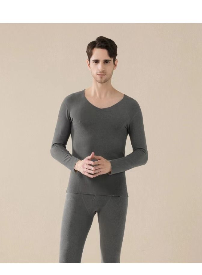 Loquat بدلة داخلية طويلة دافئة من حرير التوت بدون أثر - Image 1