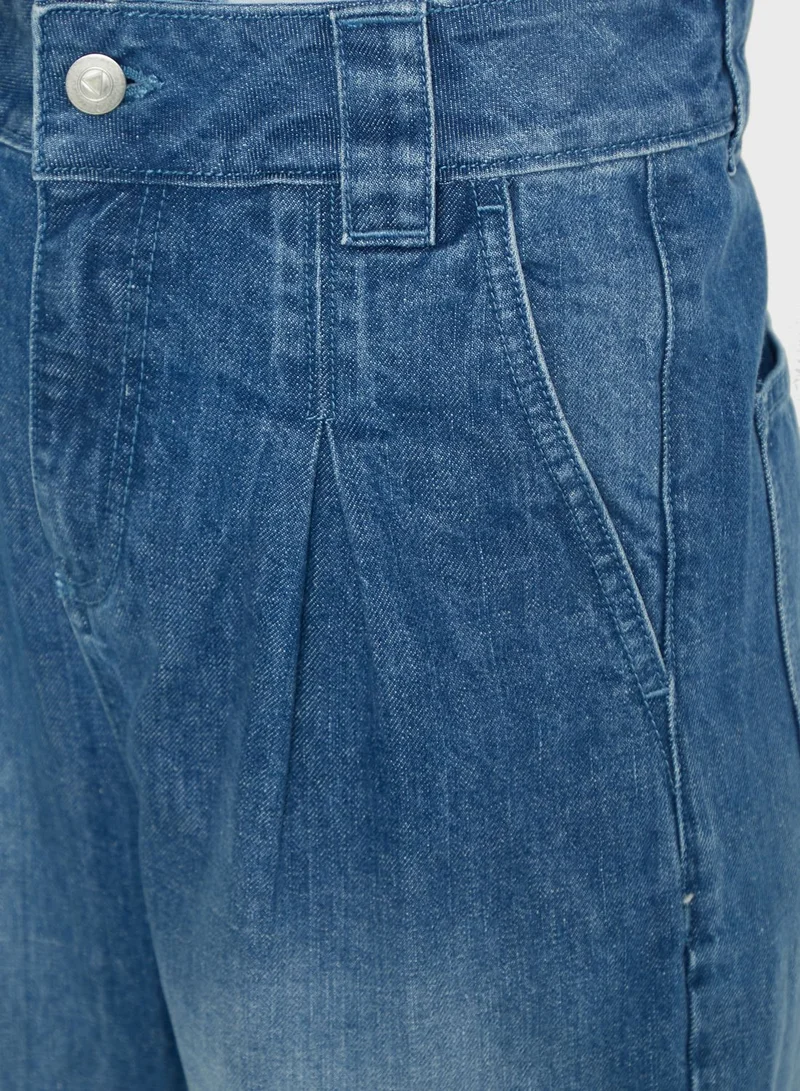 Ginger Balloon Leg Mom Jeans