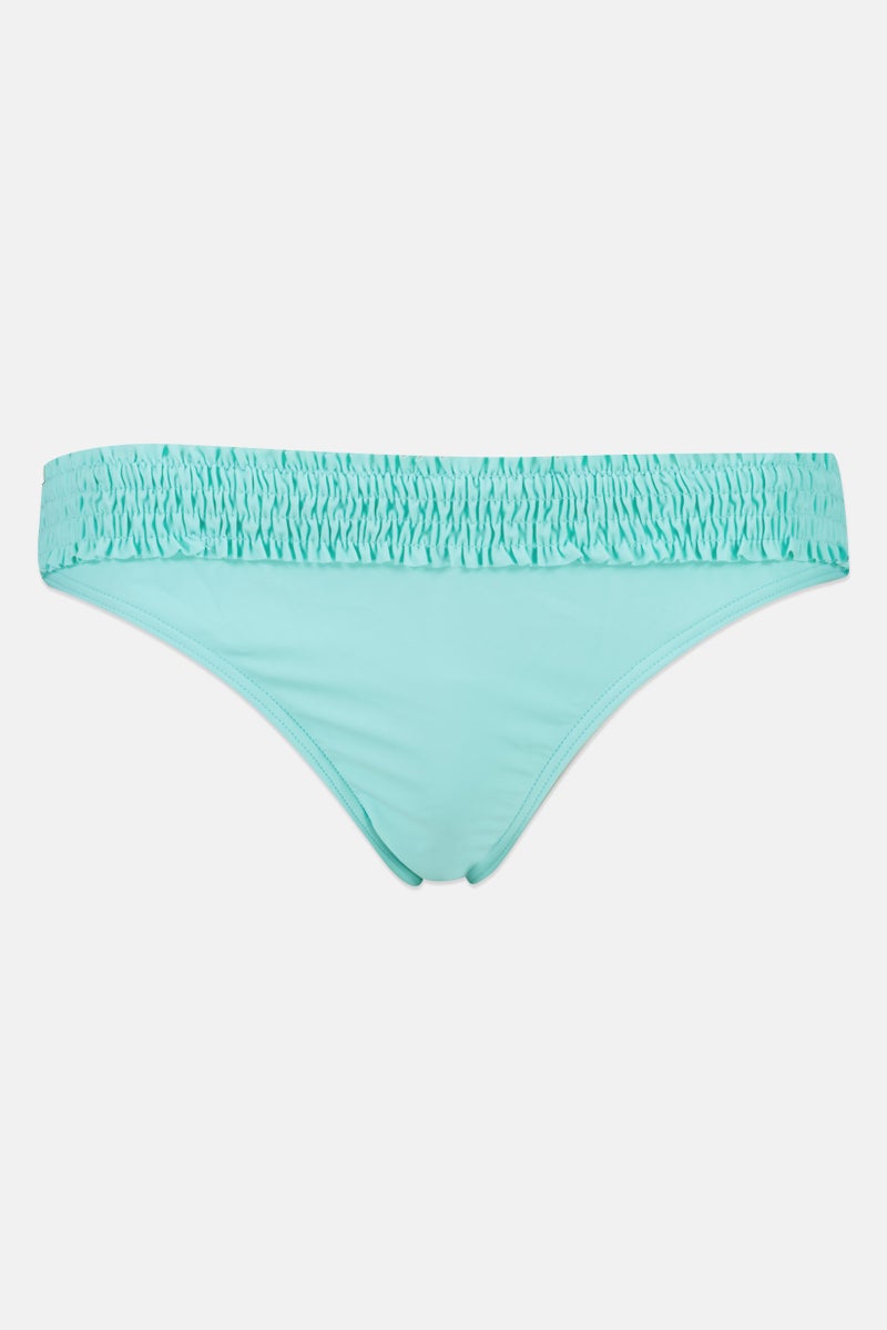 Pour Moi Women Solid Bikini Bottom, Mint Green - Image 1