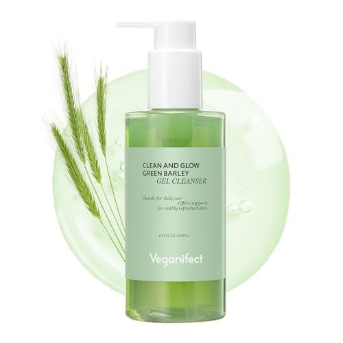 VEGANIFECT Gel Cleanser Big Size Gentle Exfoliation and Face cleanser for Sensitive Skin Korean Skin Care Vegan 693 Fl Oz