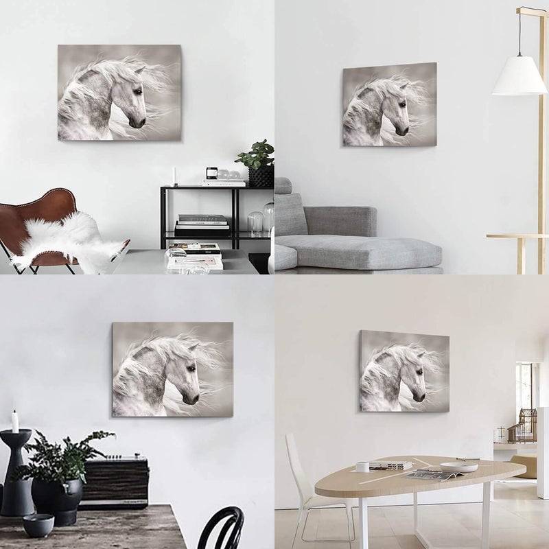Hardy Gallery Animals Artwork Wildlife Picture Painting: Horse Head Graphic Art Print Wall Art for Wall Decor (24" x 18") - Image 5
