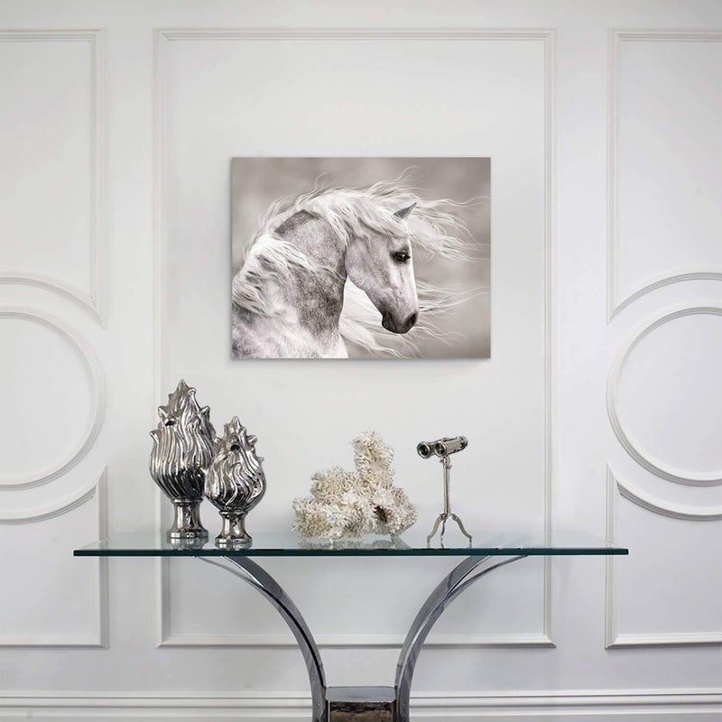 Hardy Gallery Animals Artwork Wildlife Picture Painting: Horse Head Graphic Art Print Wall Art for Wall Decor (24" x 18") - Image 4