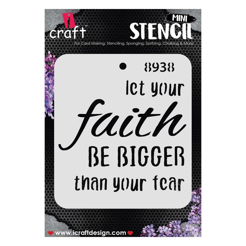 iCraft Mini Craft Stencils for DIY Art Craft i8938 Size 4 x 4 ReUsable Used for Painting Journaling MixMedia Wall Painting and Other Decorative Purposes Pack of 1 Pcs i8938