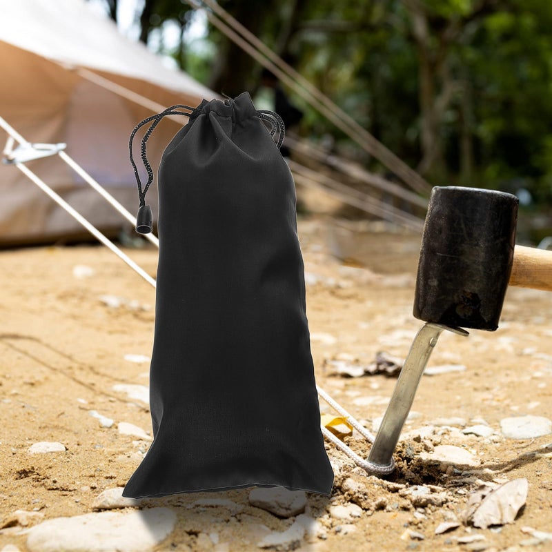 5pcs Aluminum Tent Pegs Bag Portable Camping Nail Pouch Organizer for Hiking Storage - Image 5