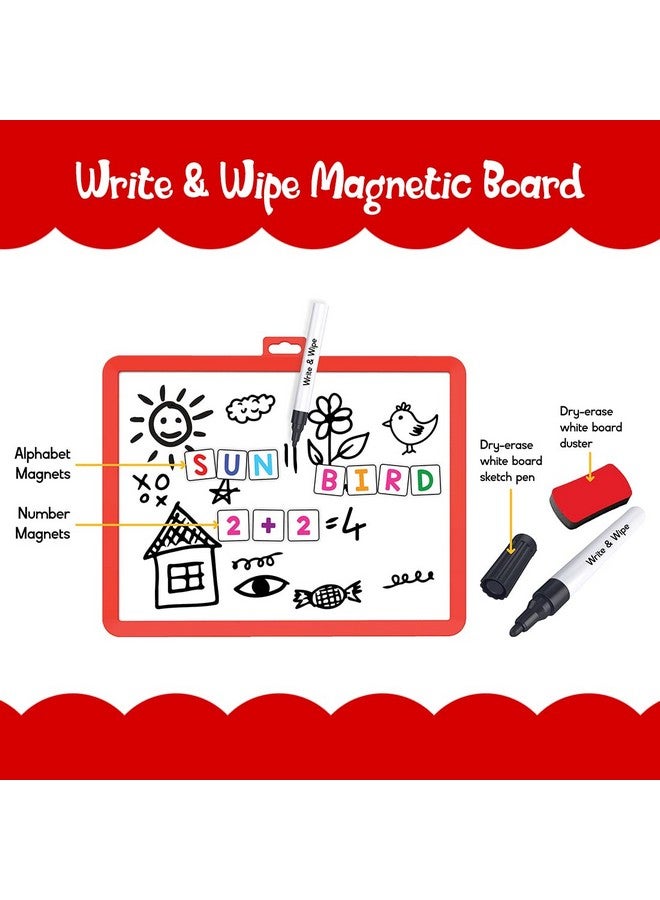 Wembley Abcd Magnetic Alphabets For Kids Learning Educational Toys For Kids 5 Years3 Years Old Boy Girl Brain Game Reading & Writing Development Kids Toys - Multicolor - Image 3