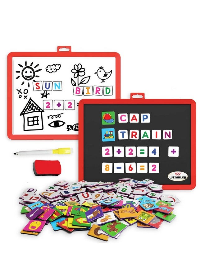 Wembley Abcd Magnetic Alphabets For Kids Learning Educational Toys For Kids 5 Years3 Years Old Boy Girl Brain Game Reading & Writing Development Kids Toys - Multicolor - Image 1