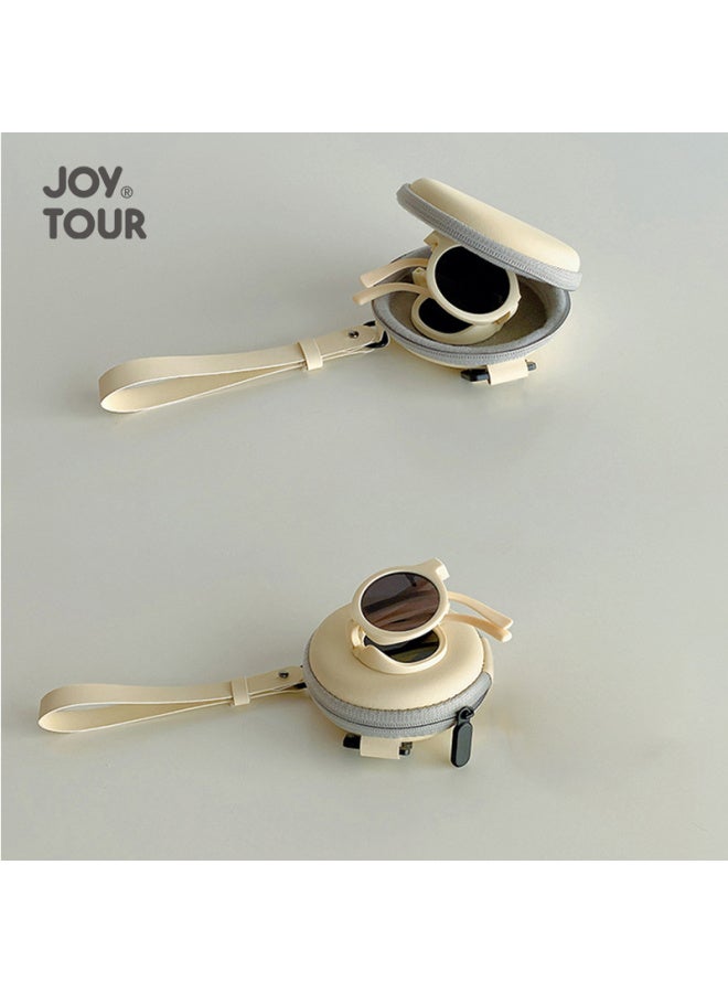 JOY TOUR Joytour Foldable Sungl, Trendy Light-blocking Uv Protection Anti-glare Protective Eyewear, Portable Children's Gl, Glossy Black - Image 3