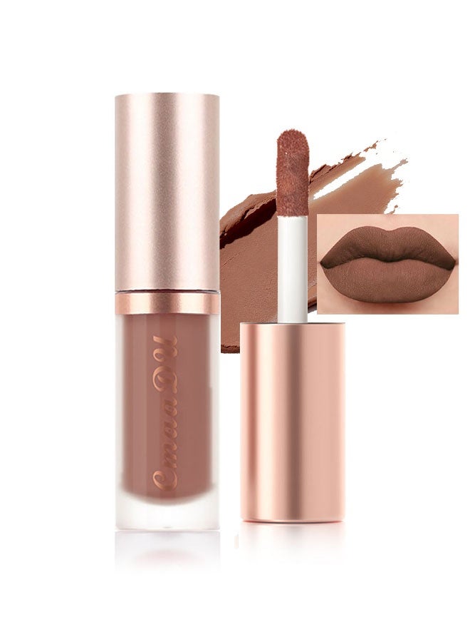 CmaaDu Plum Wine Red Silky Velvet Matte Liquid Lipstick Lip Gloss Set for Women Long Lasting 24 Hours Color Stay Lipstick labiales matte larga duracion mate 24 horas originales 02# - Image 1