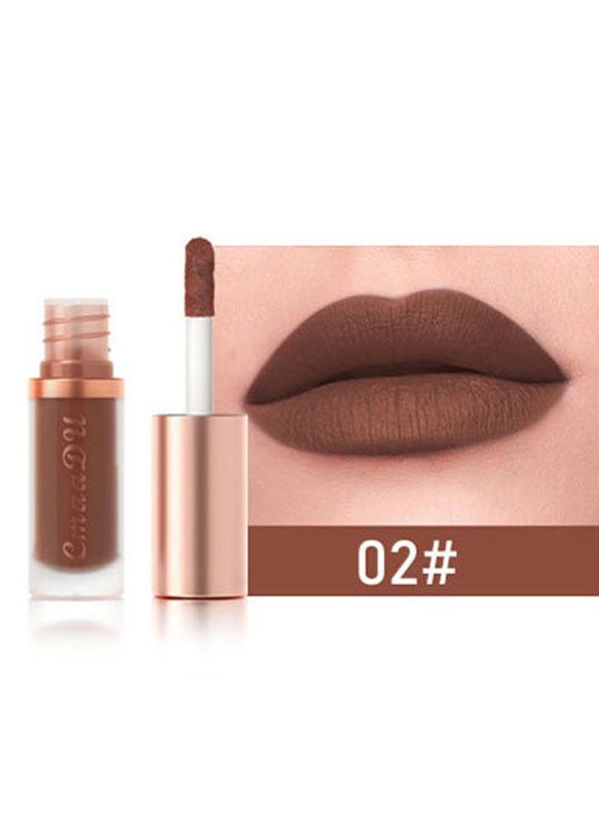 CmaaDu Plum Wine Red Silky Velvet Matte Liquid Lipstick Lip Gloss Set for Women Long Lasting 24 Hours Color Stay Lipstick labiales matte larga duracion mate 24 horas originales 02# - Image 2