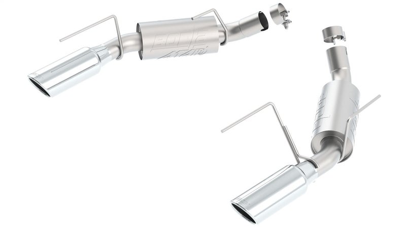 BORLA 11806 Axle-Back Performance Exhaust System for 2005-2009 Ford Mustang GT 4.6L V8 Automatic/Manual Transmission Coupe/Convertible. - Image 2