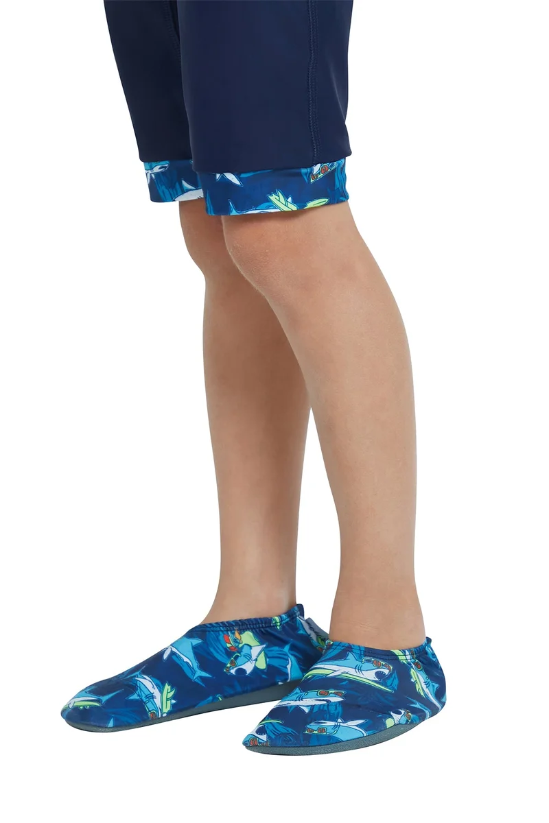 COEGA SUNWEAR COEGA Boys Baby/Kids/Youth Pool Shoes - Navy Sharks