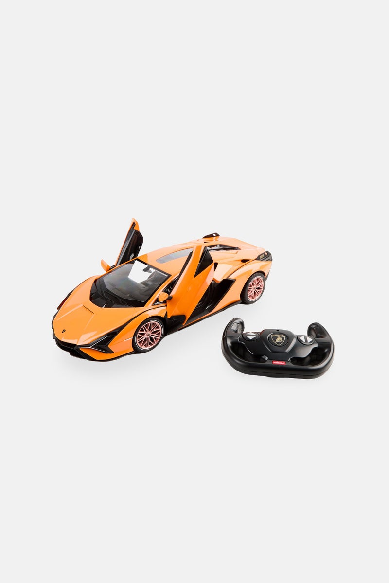 RASTAR RC 1/14 Scale Lamborghini Sian FKP 37  Car, Orange  - Image 4