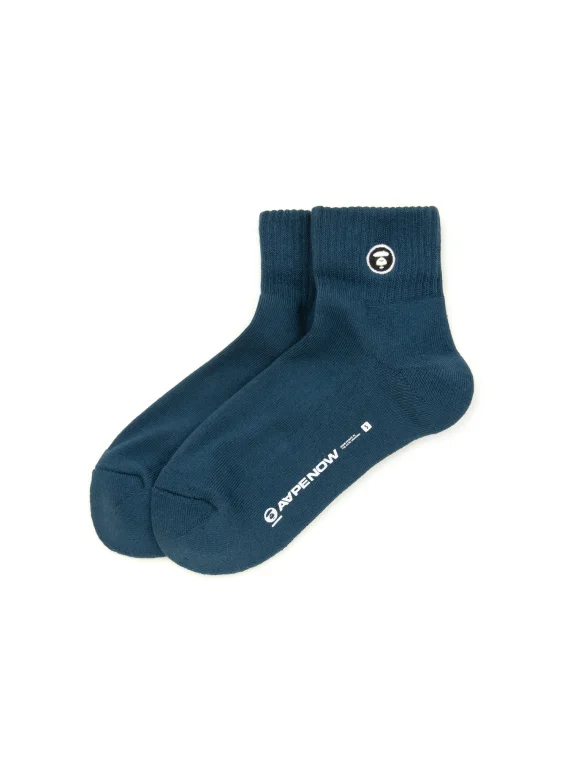 AAPE AAPENOW moonface logo socks