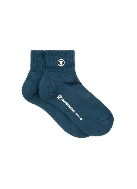 AAPE AAPENOW moonface logo socks