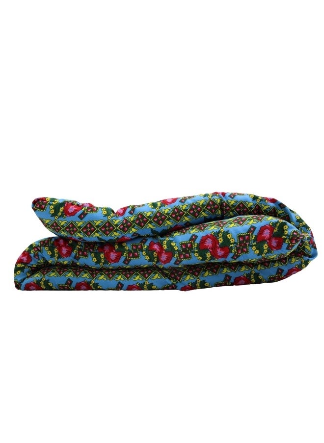 SMART HOME Cotton sleeping blanket for camps and rest houses, soft to the touch, made of high-quality materials, natural cotton blanket for one person, size 190*90*6 cm  - Image 4