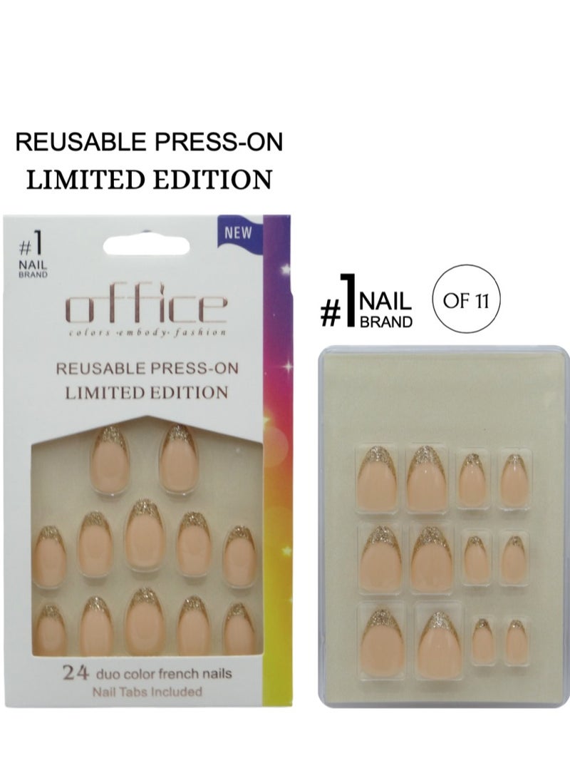 Office - Acrylic Nails 24 Nails No. 11 for an elegant and attractive look in minutes