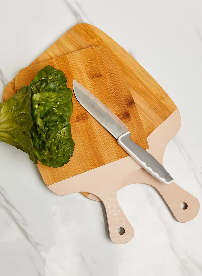 present time Gourmet Bamboo Chopping Board Set