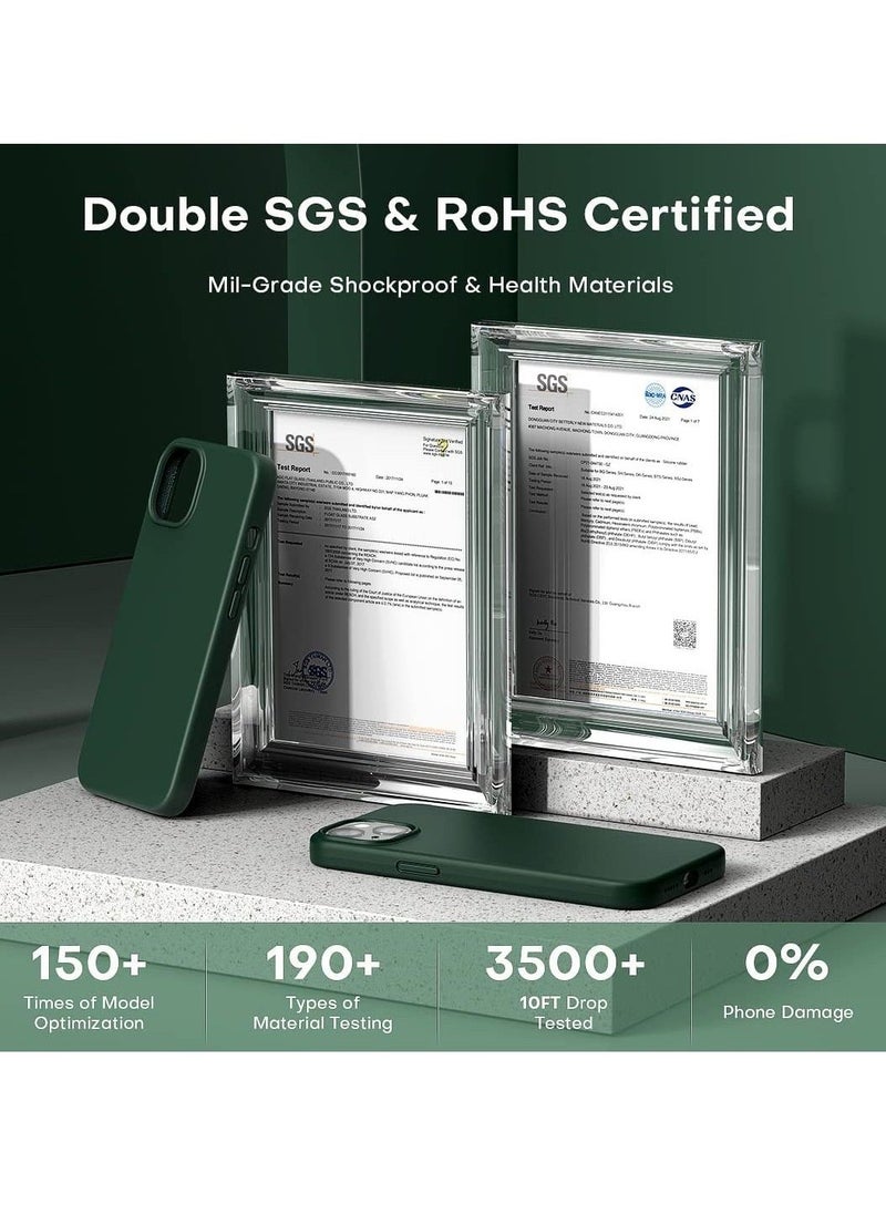 general 5 in 1 Designed for iPhone 14 Plus Case, with 2 Pack Screen Protector + 2 Pack Camera Lens Protector, Liquid Silicone Ultra Slim Shockproof Protective Phone Case 6.7 - Image 3