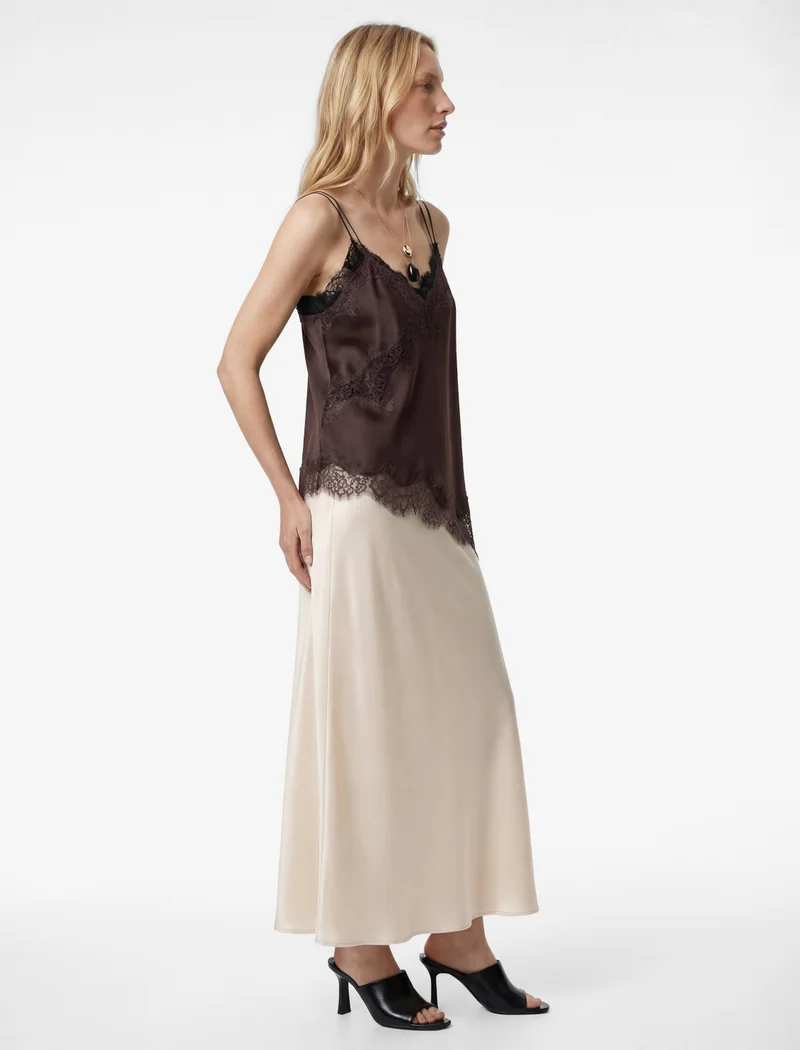 كوتون Midi Satin Skirt