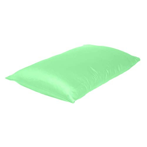 Oussum Satin Silk Pillowcase Pillow Case Covers with Envelop Closure for Hair and Skin Home Bed Decor Set of 2 Pillowcase Free 3 pcs scrunchies (Lumbar, Patina Green) - Image 5