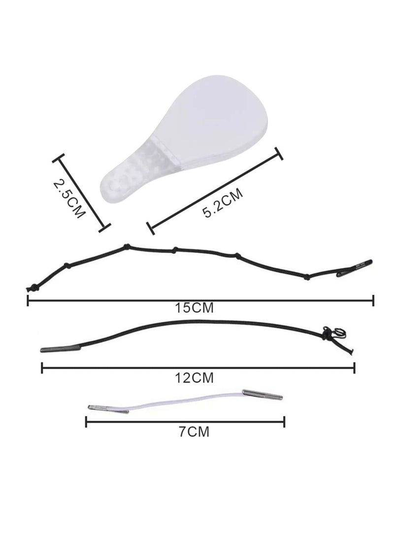 80 Pieces Face Lift Tapes Face Lifting Patch Invisible V-line Face lift Sticker Neck and Eye makeup Lift strips Waterproof Elasticity Double Chin Lift Patch with 3 Pieces Lifting Ropes for Women Girls - Image 2