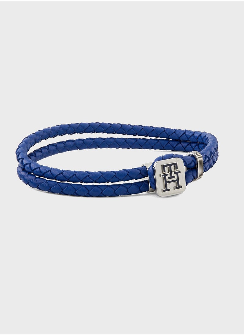 TOMMY HILFIGER Th Monogram Leather Bracelet  - Image 1