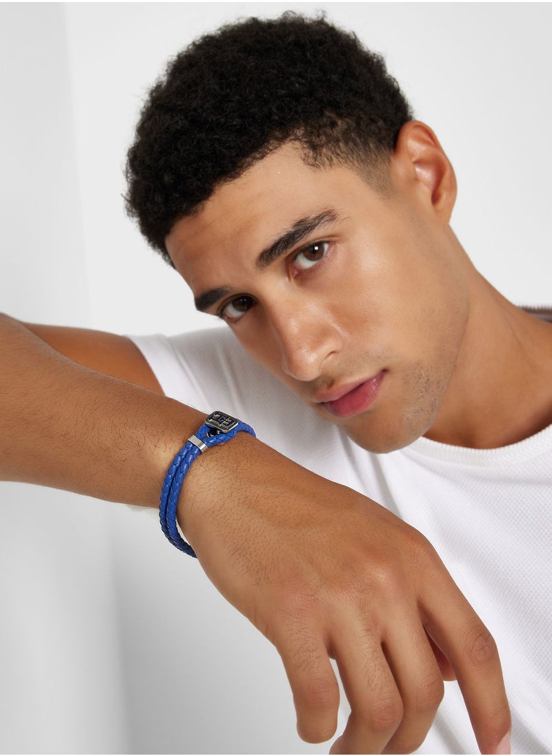 TOMMY HILFIGER Th Monogram Leather Bracelet  - Image 5