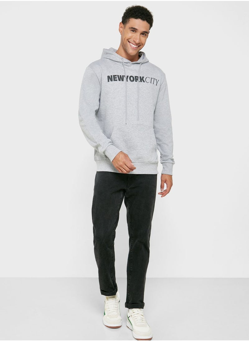 Seventy Five - Emboidered Slogan Hoodie - Image 1