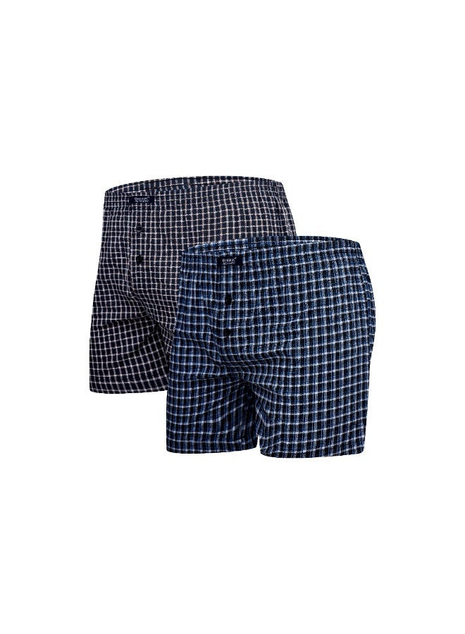 Fashion Academy Mens Woven Boxer 2 Pack - Image 1