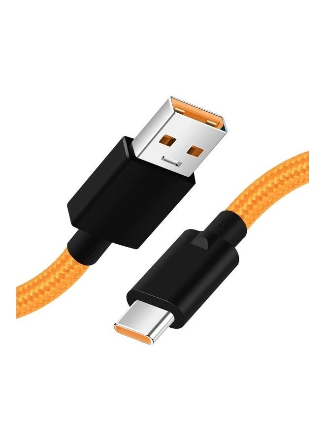 OnePlus McLaren Fast Warp Charge 30W USB Type-C Cable 100cm Orange/Black Orange/Black - Image 3