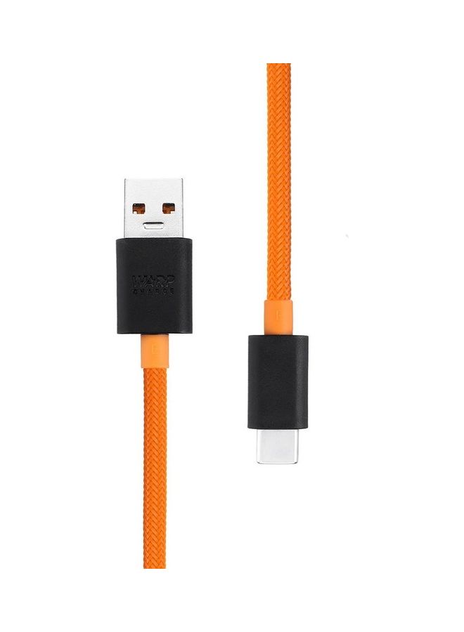 OnePlus McLaren Fast Warp Charge 30W USB Type-C Cable 100cm Orange/Black Orange/Black - Image 4