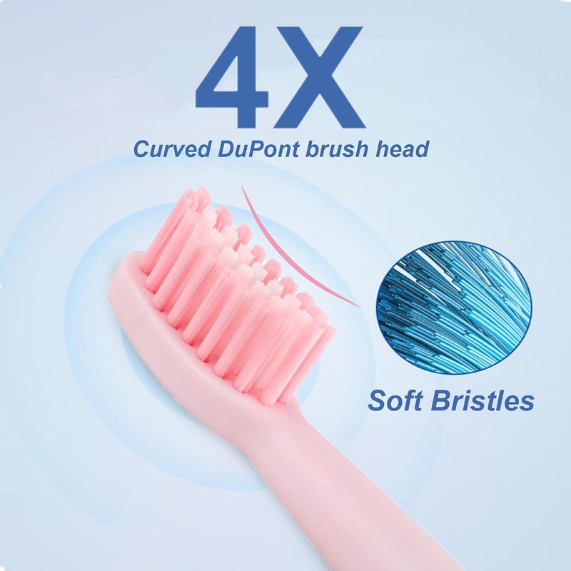 FEMBW Rechargeable Electric Sonic Toothbrush for Adults Teens with 5 Modes 2 Mins Timer and 4 Duponts Toothbrush Heads 4 Hours Charge Last 30 Days - Image 3