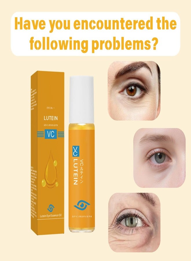 2PCS Lutein Eye Essential Oil, Lutein for Eyes Vc Cream,Vc Rose Eye Essential Oil, Suitable for Dark Circles Around The Eyes, Suitable for Both Men and Women. - Image 2