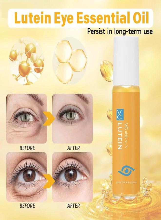 2PCS Lutein Eye Essential Oil, Lutein for Eyes Vc Cream,Vc Rose Eye Essential Oil, Suitable for Dark Circles Around The Eyes, Suitable for Both Men and Women. - Image 3
