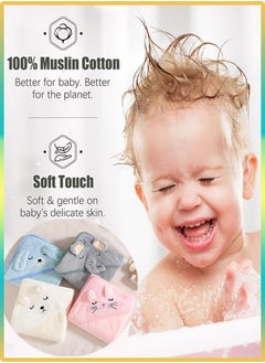 Generic Baby Hooded Towel,Baby Bath Towels,Ultra Soft Thick Cotton Bath Towel for Newborn, Large and Absorbent Toddler Towels for Baby Boy Girl-100% Cotton for Newborns, Infants, Toddlers - Large 32x32Inch Size  - Image 4