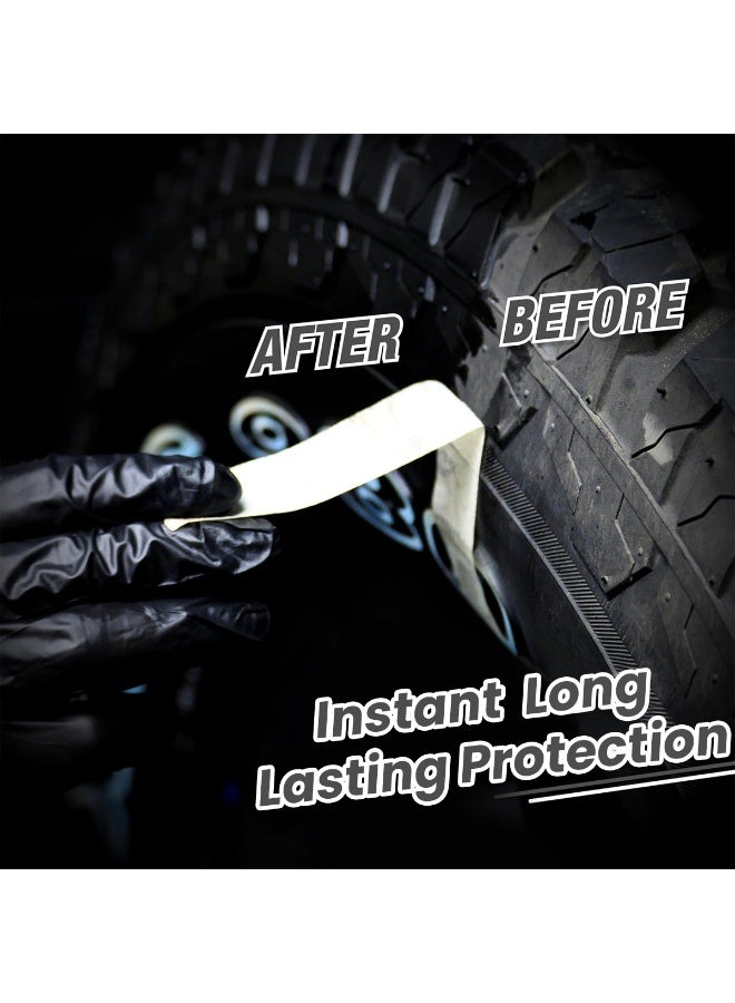 نورا بخاخ تلميع الإطارات فاست آند بلاك 650 مل - يمنح الإطارات لمعانًا أسودًا رطبًا يدوم طويلاً، يوفر حماية من الأشعة فوق البنفسجية، مقاوم للماء، يعيد للإطارات مظهرها الأصلي ويحميها، سهل الاستخدام بالرش N-501 - Image 5