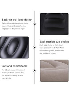FOSCADIT Foscadit Inflatable Ultra Lounge Chair Blow Up Chaise Lounge with Ottoman Air Lazy Sofa Set Indoor Outdoor Portable BlowUp Seat for Lounge or Living Room with Manual air Pump  - Image 3