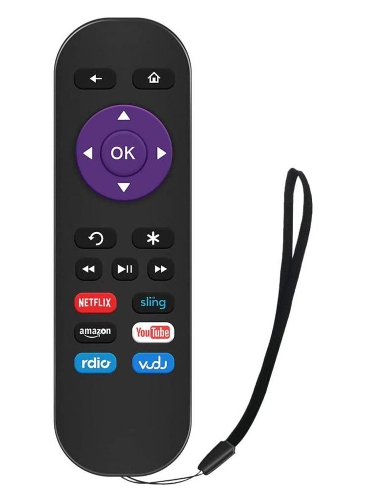 Raxoom جهاز تحكم عن بعد بديل لجهاز Roku نموذج: Roku 1، Roku 2 (HD، XD، XS)، Roku 3، Roku LT، HD، XD، XDS، Roku N1 - Image 1